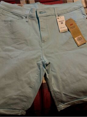 Levi's Light Blue Women's Bermuda Shorts